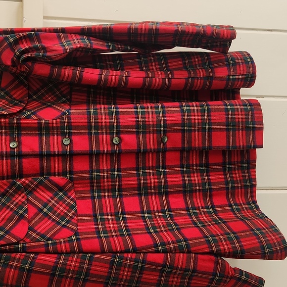 VINTAGE WOOL  PENDLETON FLANNEL - Picture 4 of 12